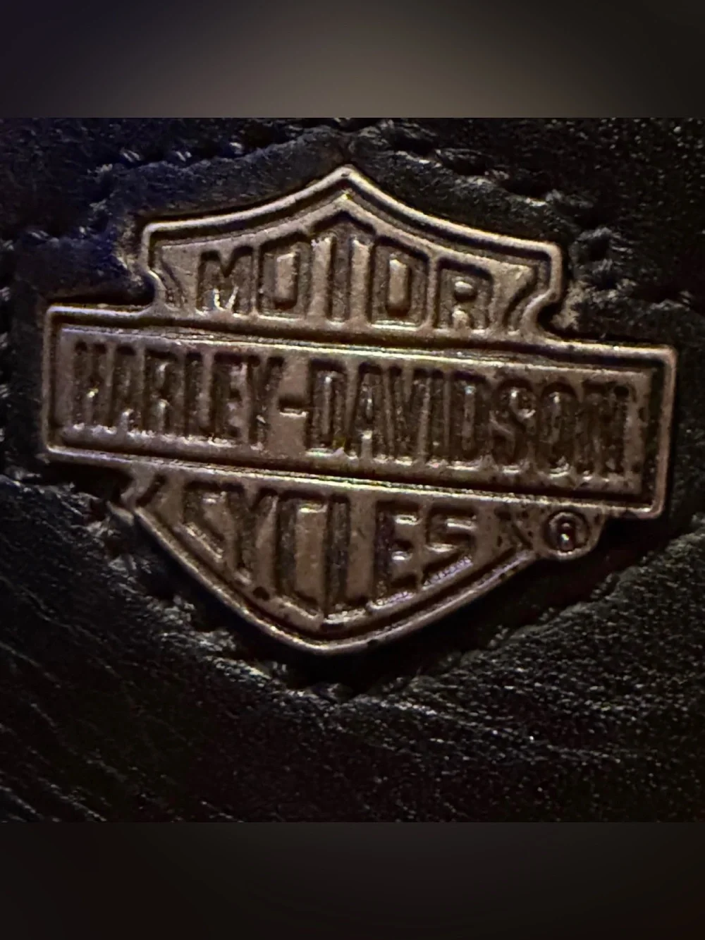 VINTAGE Harley-Davidson Black Leather Lace-Up Harness Motorcycle Boots Men’s 12